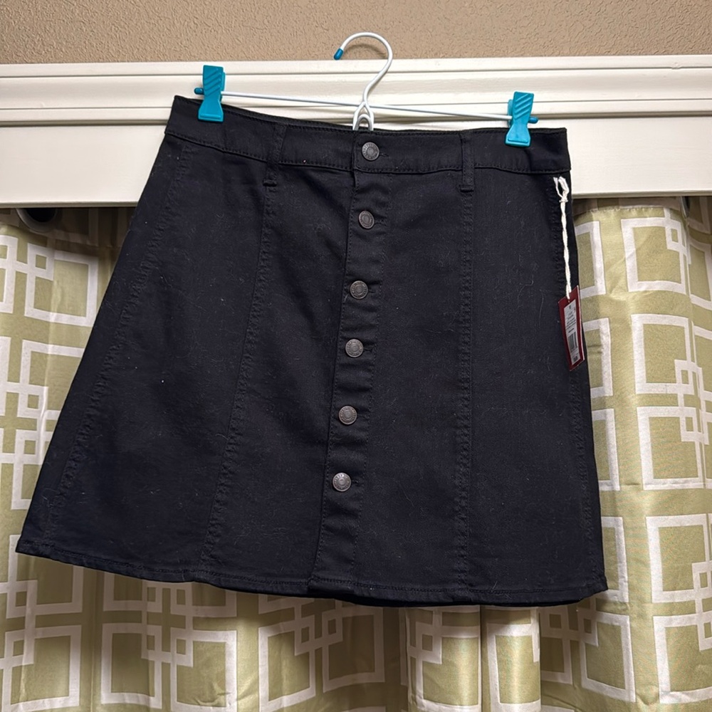 Mossimo black jean skirt